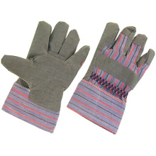 Grey Vinyl Coated Stripe Cotton Back Work Glove-2802